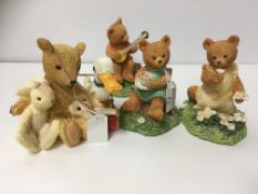 A collection of various animal figures t