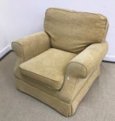 A Laura Ashley upholstered scroll arm ch