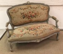A circa 1900 French carved giltwood and