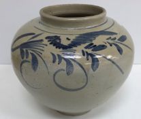 A 19th Century Korean glazed pottery jar