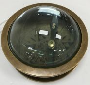 A modern brass navigating compass / magnifying glass, 8.