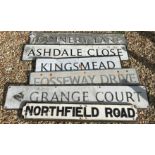 WITHDRAWN A collection of six Cotswold District Council street signs comprising "Tannery Lane",