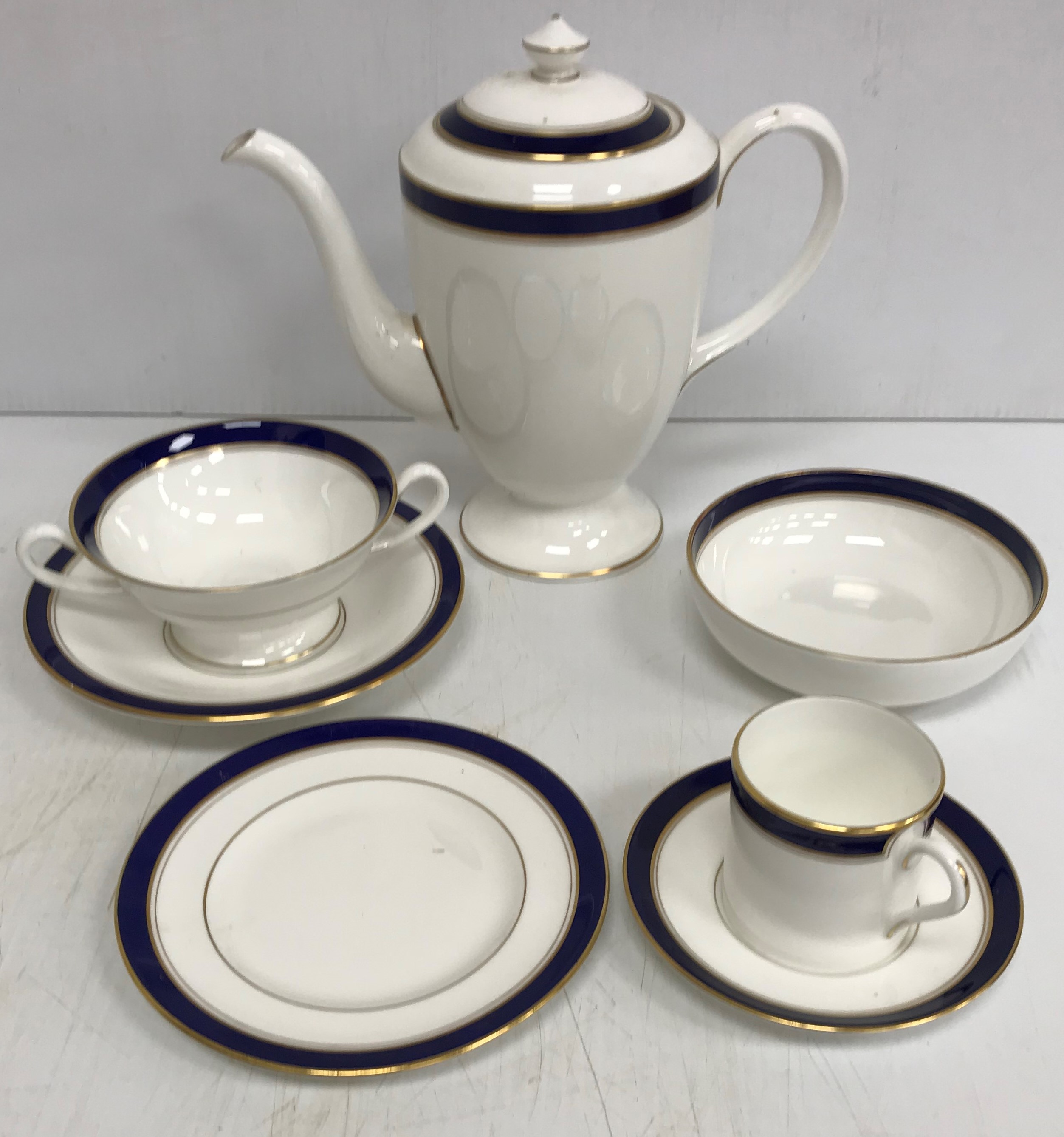 A Royal Worcester "Howard" part dinner and coffee service, comprising eleven 10. - Image 2 of 2