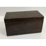 A 19th Century mahogany tea caddy of rectangular form,