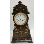 A 19th Century French rosewood and marquetry inlaid mantel clock 47.