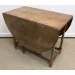 A collection of furniture to include an early 20th Century mahogany bureau,