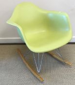 AFTER Charles and Ray Eames - a "Rar" rocking chair made by Vitra,
