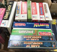 A collection of 18 vintage board games to include MB Games "Ghost Castle",