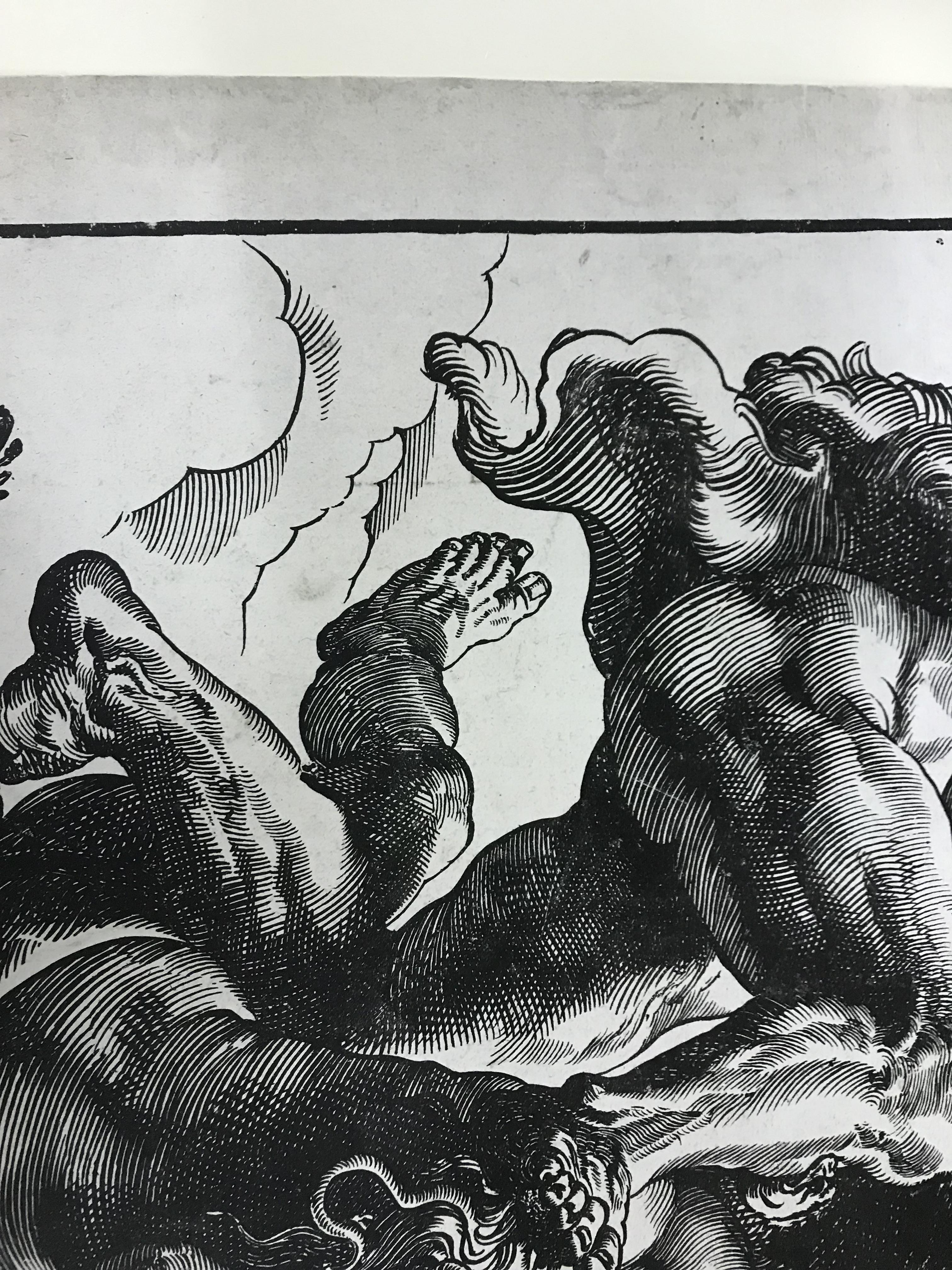 AFTER CHRISTOFFEL "Jegher" and "P P Rubens" "Hercules slaying discord" wood cut print, - Bild 20 aus 35