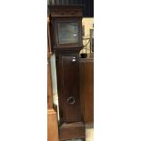 An 18th Century oak cased long case clock,