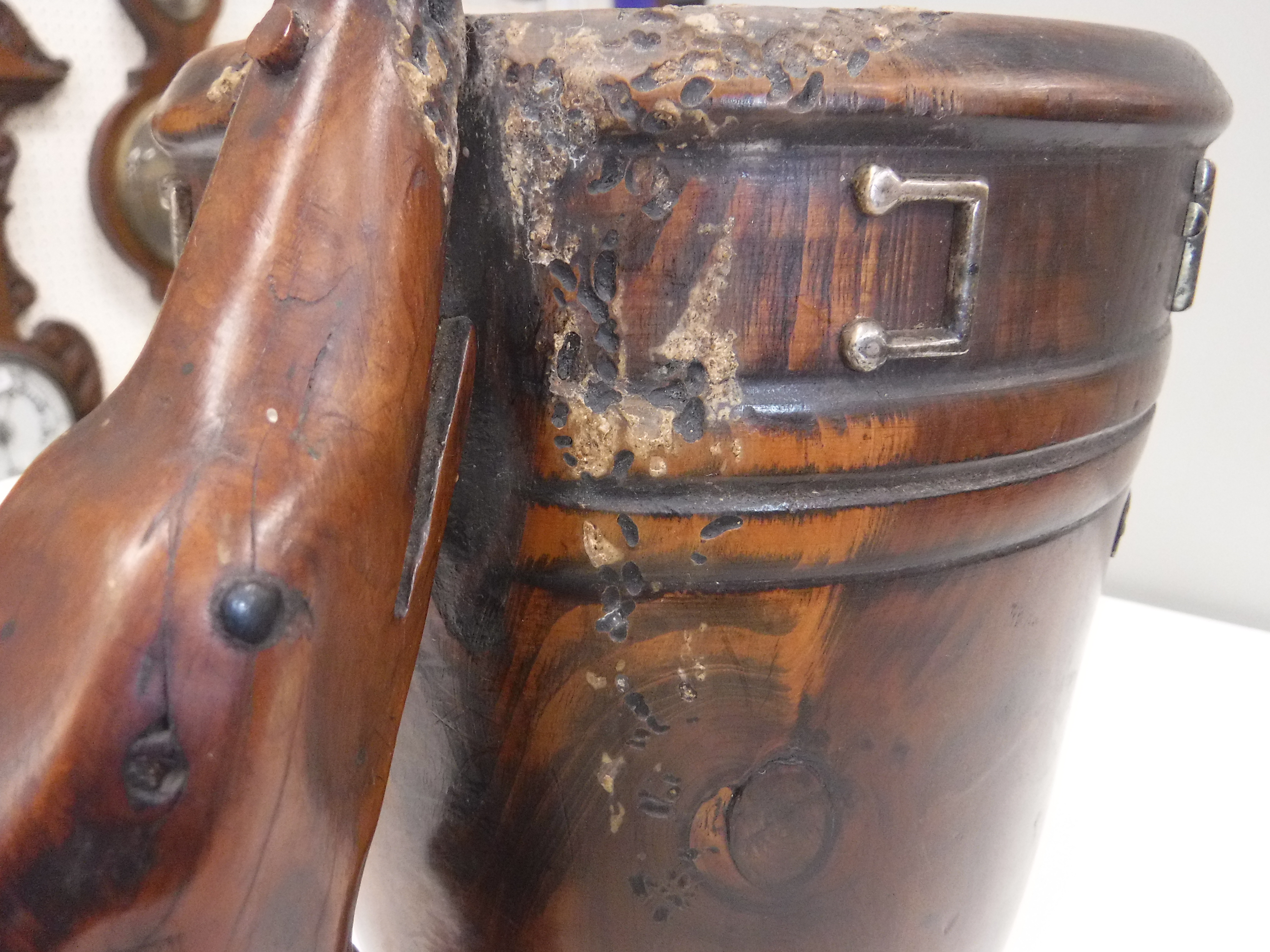 A 19th Century yew wood mug, - Image 19 of 19