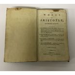 One volume "The Works of Aristotle in Four Parts Containing I. His Complete Masterpiece... II.