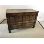 A 19th Century oak coffer,