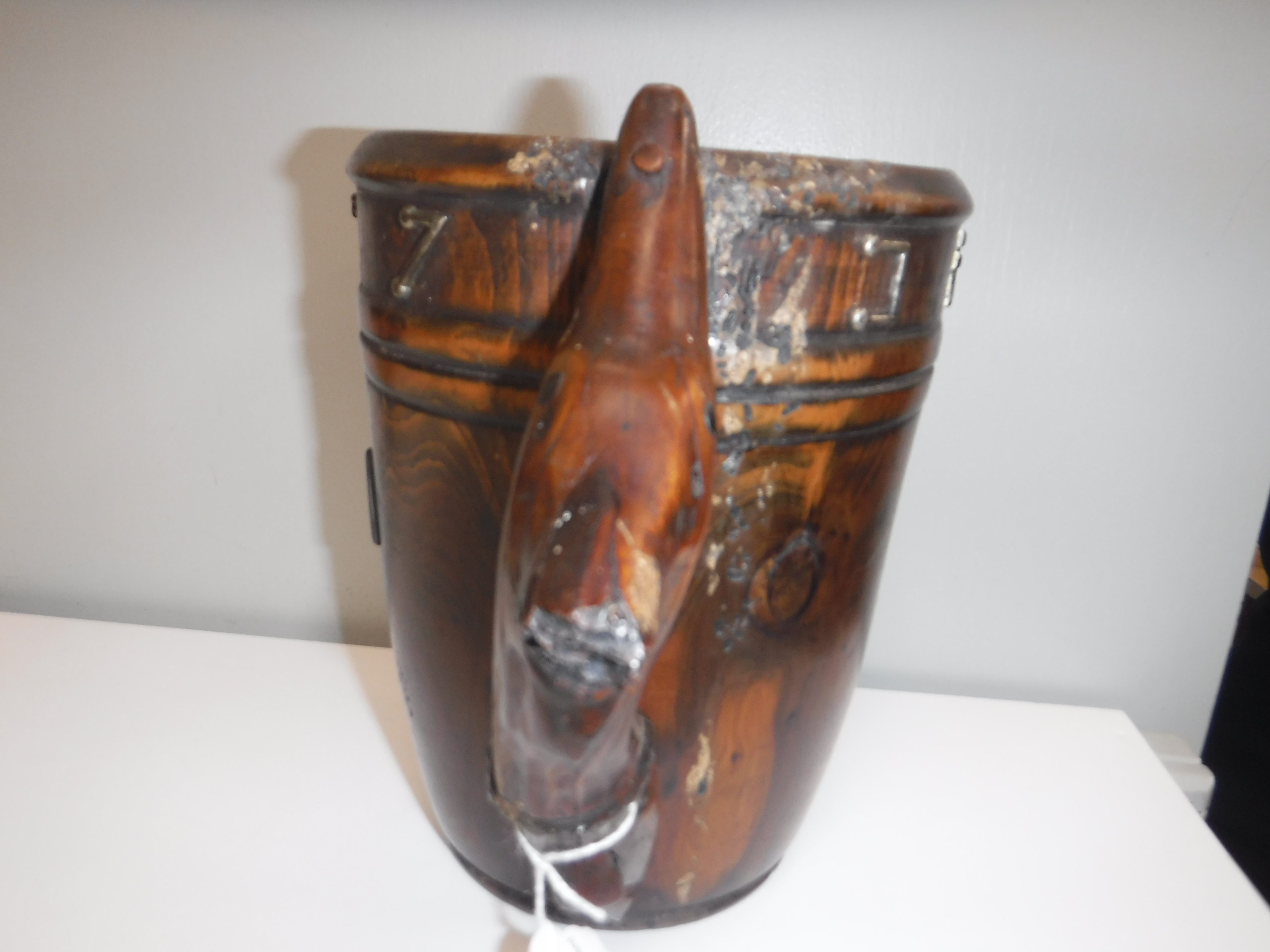 A 19th Century yew wood mug, - Image 9 of 19