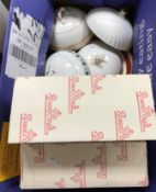 A boxed set of six Rosenthal handblown liqueur glasses together with various early 20th Century