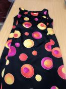A collection of modern silk and other dresses, to include Louis Féraud, UK size 14,
