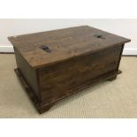 A Laura Ashley mahogany coffee table as a dwarf bank of nine apothecary style drawers,