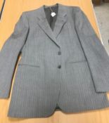 A collection of gentleman's suits and trousers to include Marks & Spencers St Michael pure wool