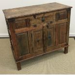 A 20th Century Indian teak cupboard in the 17th Century style,