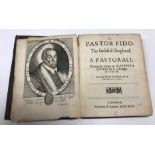 One volume BAPTISTA GUARINI A Knight of Italie "Il Pastor Fido, the Faithfull Shepherd",