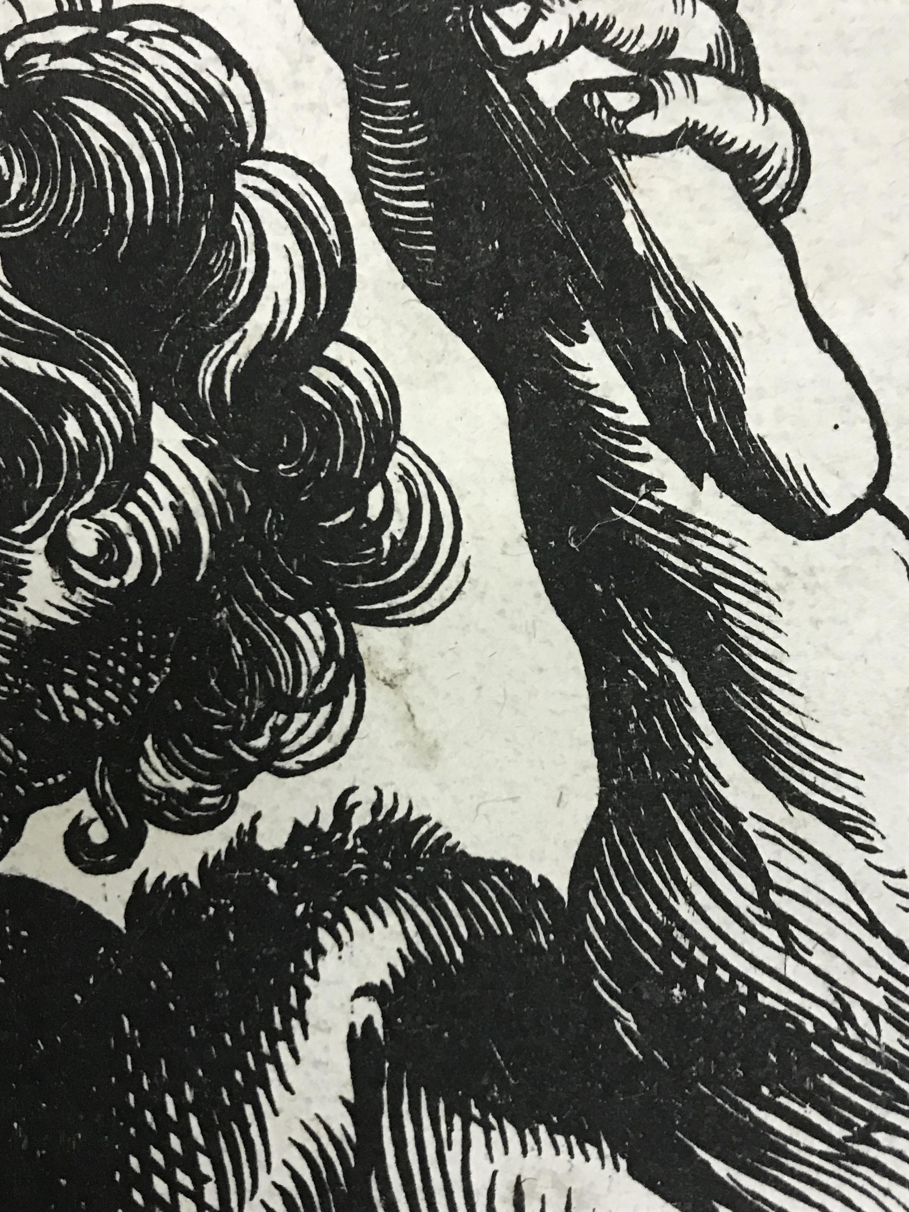 AFTER CHRISTOFFEL "Jegher" and "P P Rubens" "Hercules slaying discord" wood cut print, - Bild 30 aus 35