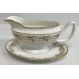 A Coalport burgundy gilt,