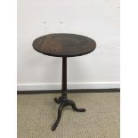 A circa 1800 oak occasional table,