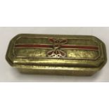 An 18th Century Dutch brass tobacco box,