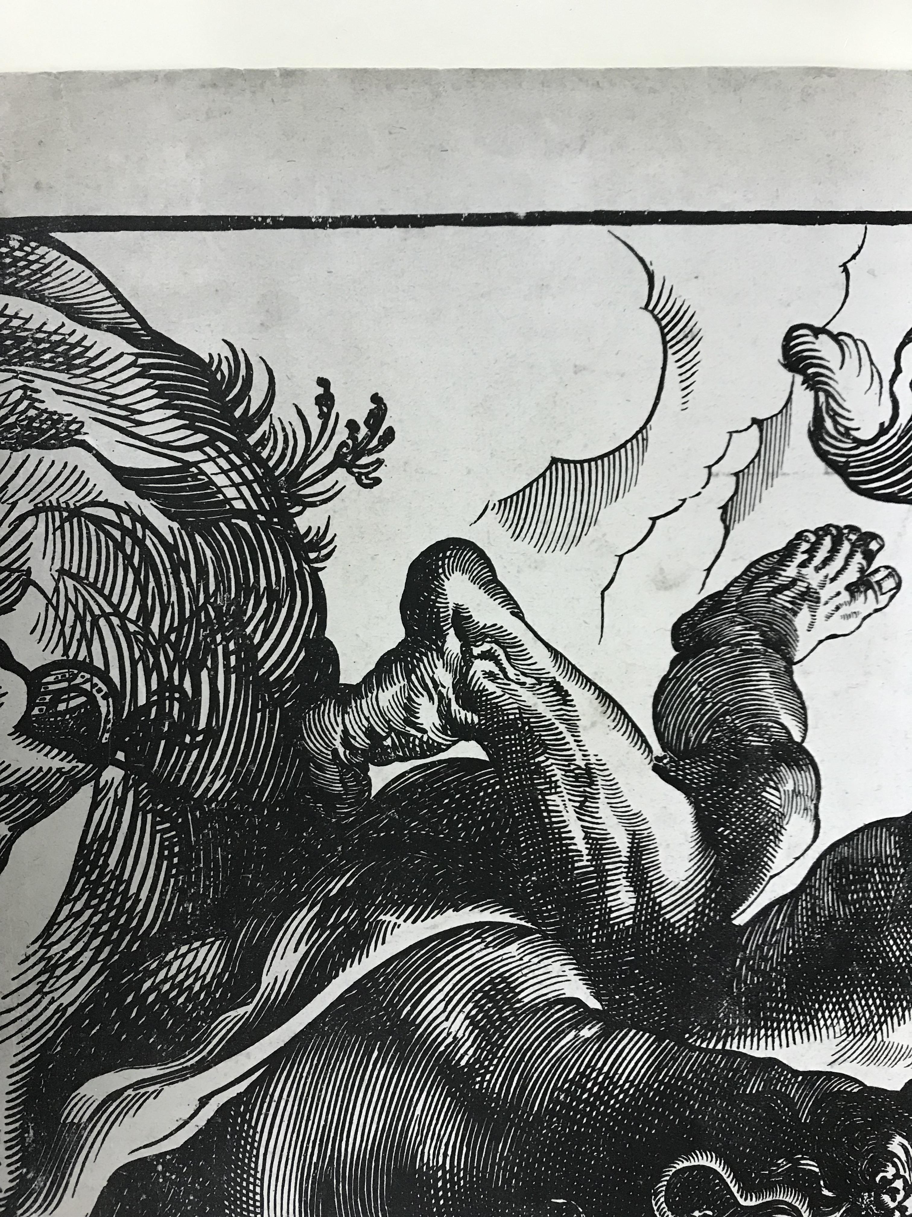 AFTER CHRISTOFFEL "Jegher" and "P P Rubens" "Hercules slaying discord" wood cut print, - Bild 21 aus 35