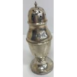 A silver sugar caster in the 18th Century taste,