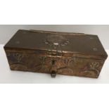 A Newlyn School copper box by John Pearson,