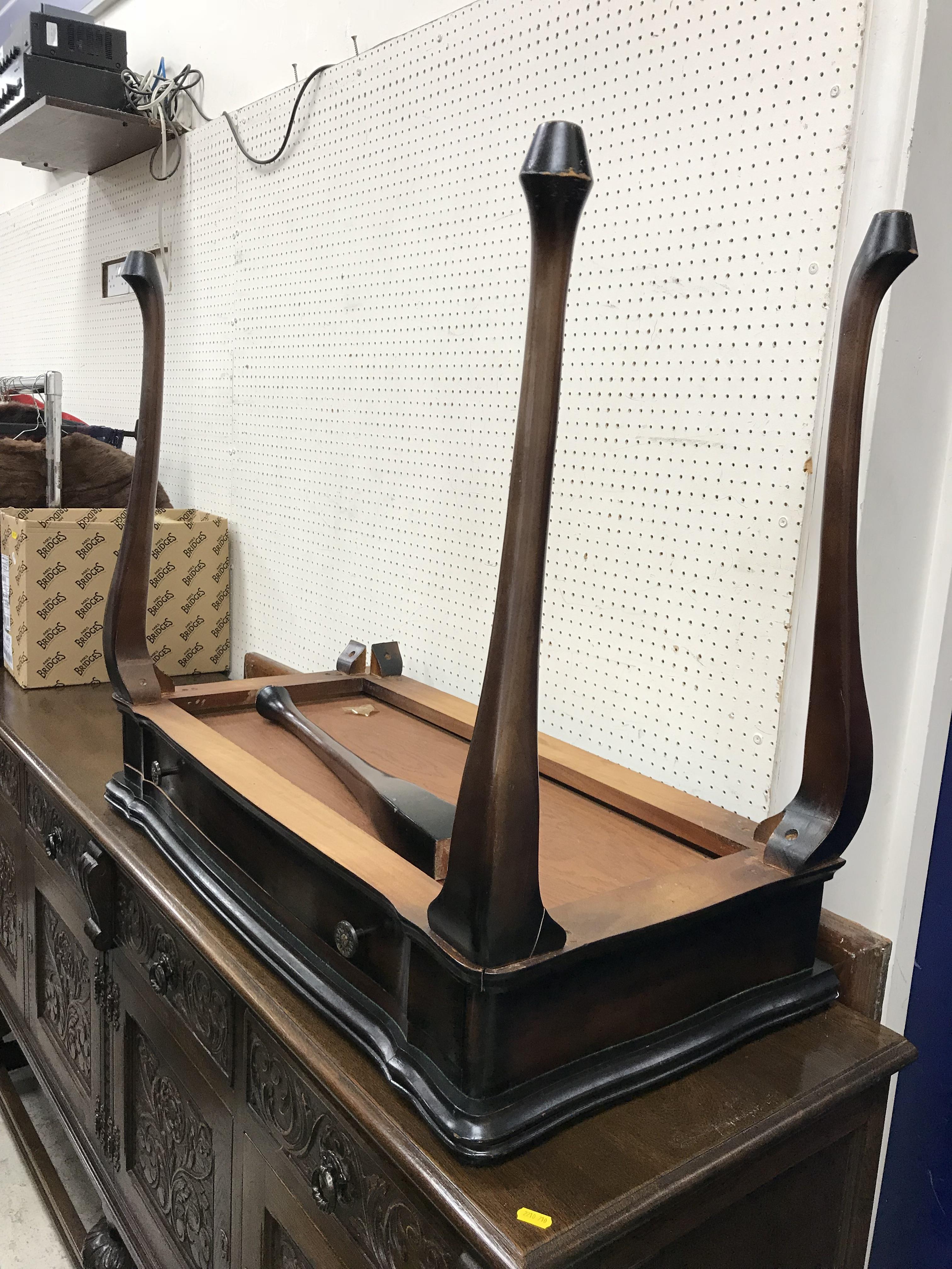 A modern mahogany fold over card table in the Georgian style,