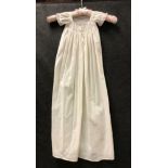 A Regency child's cotton christening gown