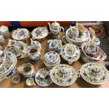 A collection of Masons Regency pattern dinner and tea wares to include dinner plates,