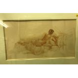 AFTER KAY BOYCE "Thoughts I" and "Thoughts II", studies of recumbent semi-nude models on a bed,
