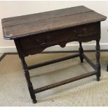 An 18th Century oak side table,