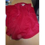 A Jimmy Hourihan of Dublin wool cape coat in red,