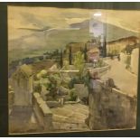 STERNDALE BENNETT "Italian Ruins" watercolour,