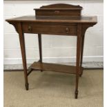 A circa 1900 oak ladies writing table,