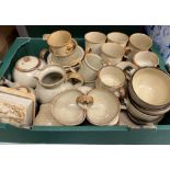 A large collection of Grayshott pottery dinner and tea wares including cups, saucers,