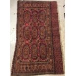 A vintage Bokhara rug,