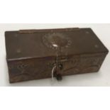 A Newlyn School copper box by John Pearson,