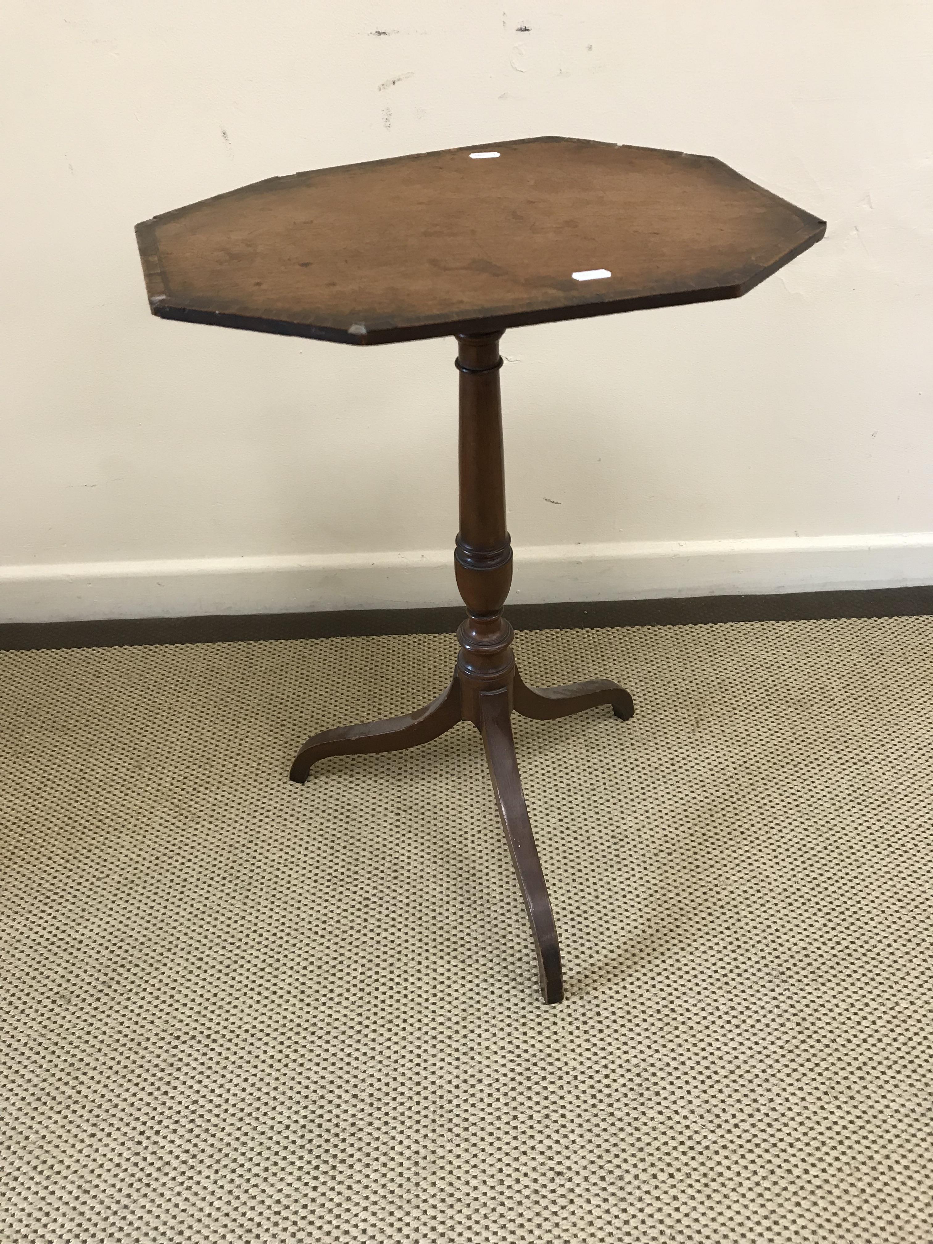 An early 19th Century mahogany occasional table,