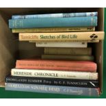 Two boxes of various books including "The Cecil Aldin Book",