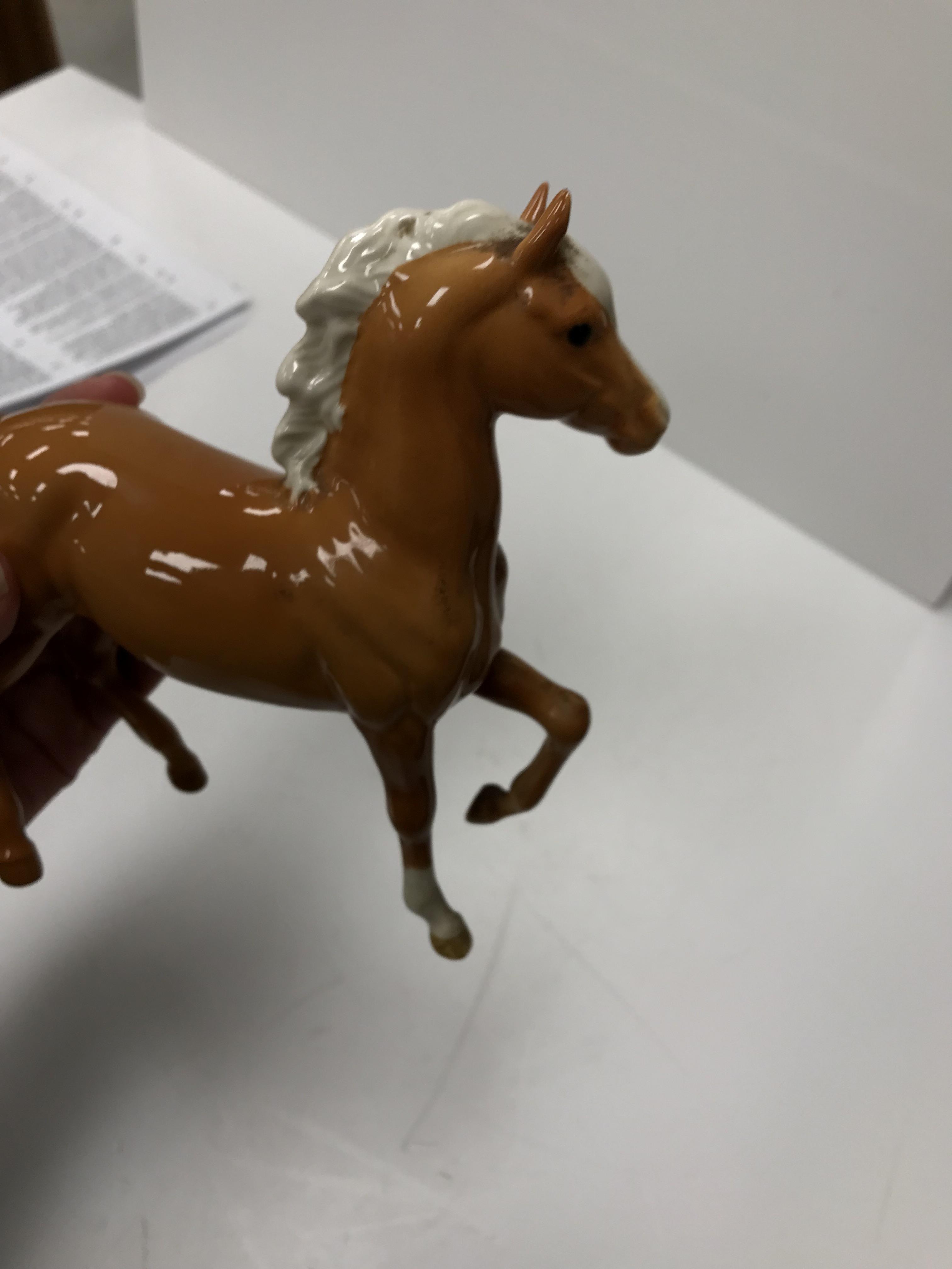 A collection of four Beswick Palomino horse figures together with three Palomino foal figures, - Image 21 of 44
