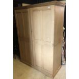 A pine wardrobe,