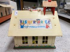 A Lundby two section dolls house and collection of various accessories together with a garage