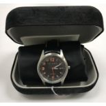 A Ted Baker wristwatch with leather strap,