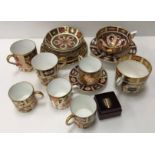 A collection of circa 1900 and later Japan pattern teacups,