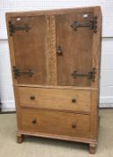 A Berwick Furniture oak dressing table in the Arts & Crafts taste,